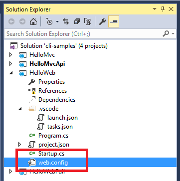 asp net core web config example