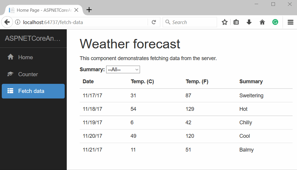 How to create an Angular 4 app with Visual Studio 2017