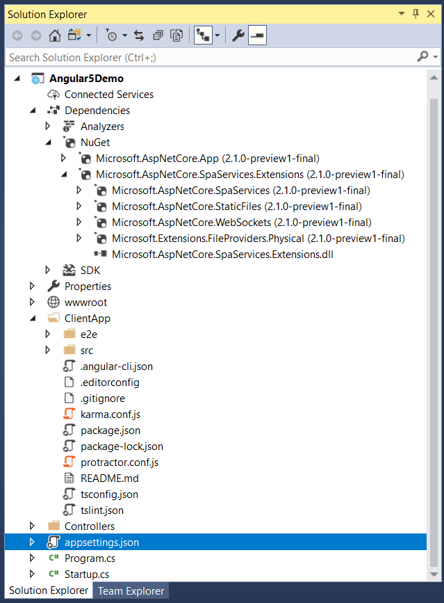 How To Create An Angular 5 App With Visual Studio 17