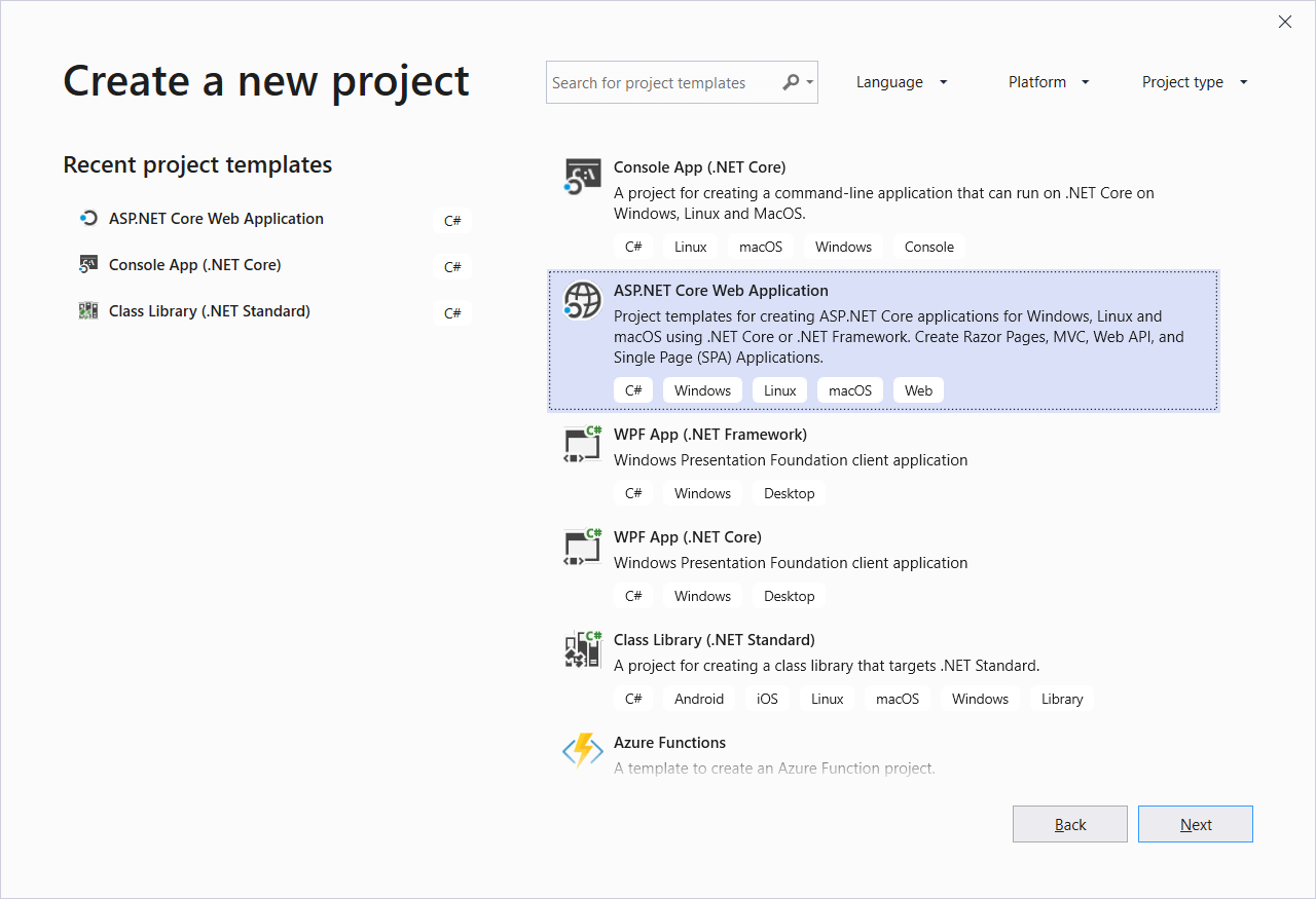 ASP.NET Core 3.0 App with .NET Core 3.0 preview 2 release