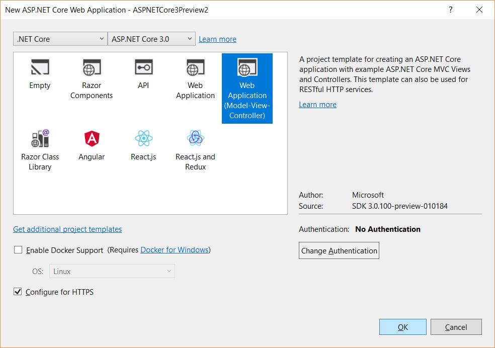 ASP.NET Core 3.0 App with .NET Core 3.0 preview 2 release_2